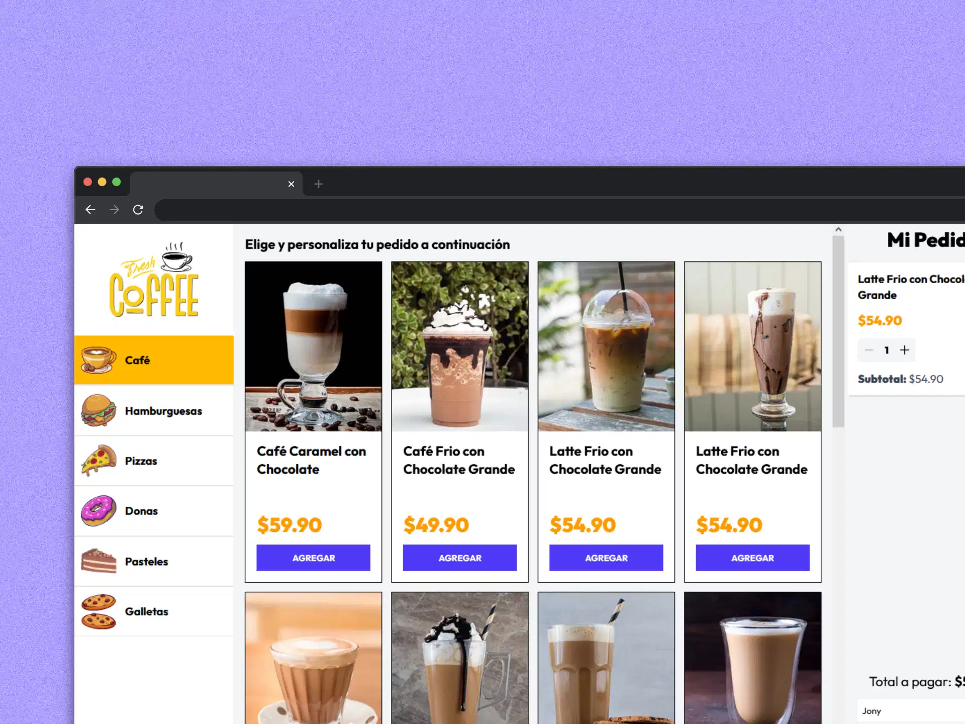 Proyecto Quiosco de Comida